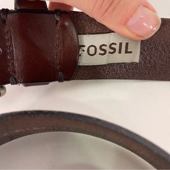 Fossil Brown Leather Belt - Picture 3 of 5
